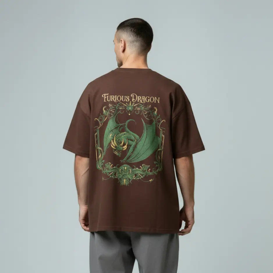 Furious Dragon Oversized T-Shirt