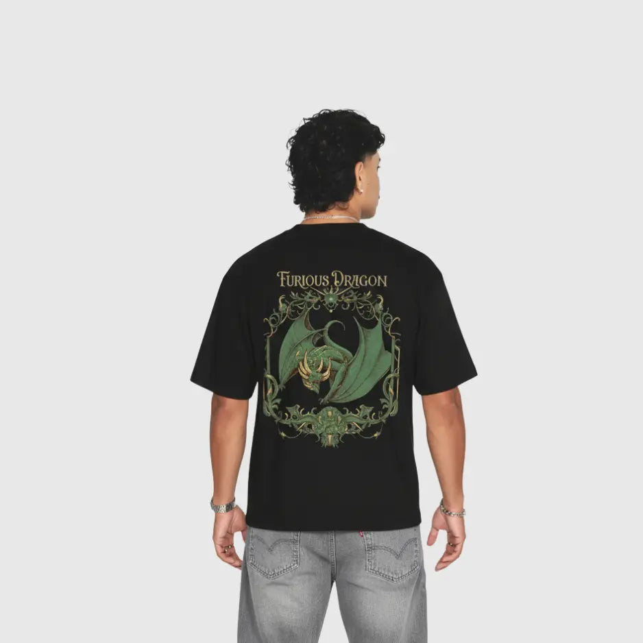 Furious Dragon Oversized T-Shirt